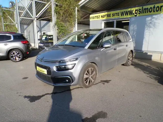 Citroen Grand C4 Picasso 1.6HDi 115cv Automatique 7pl Gris 09/17 Airco GPS