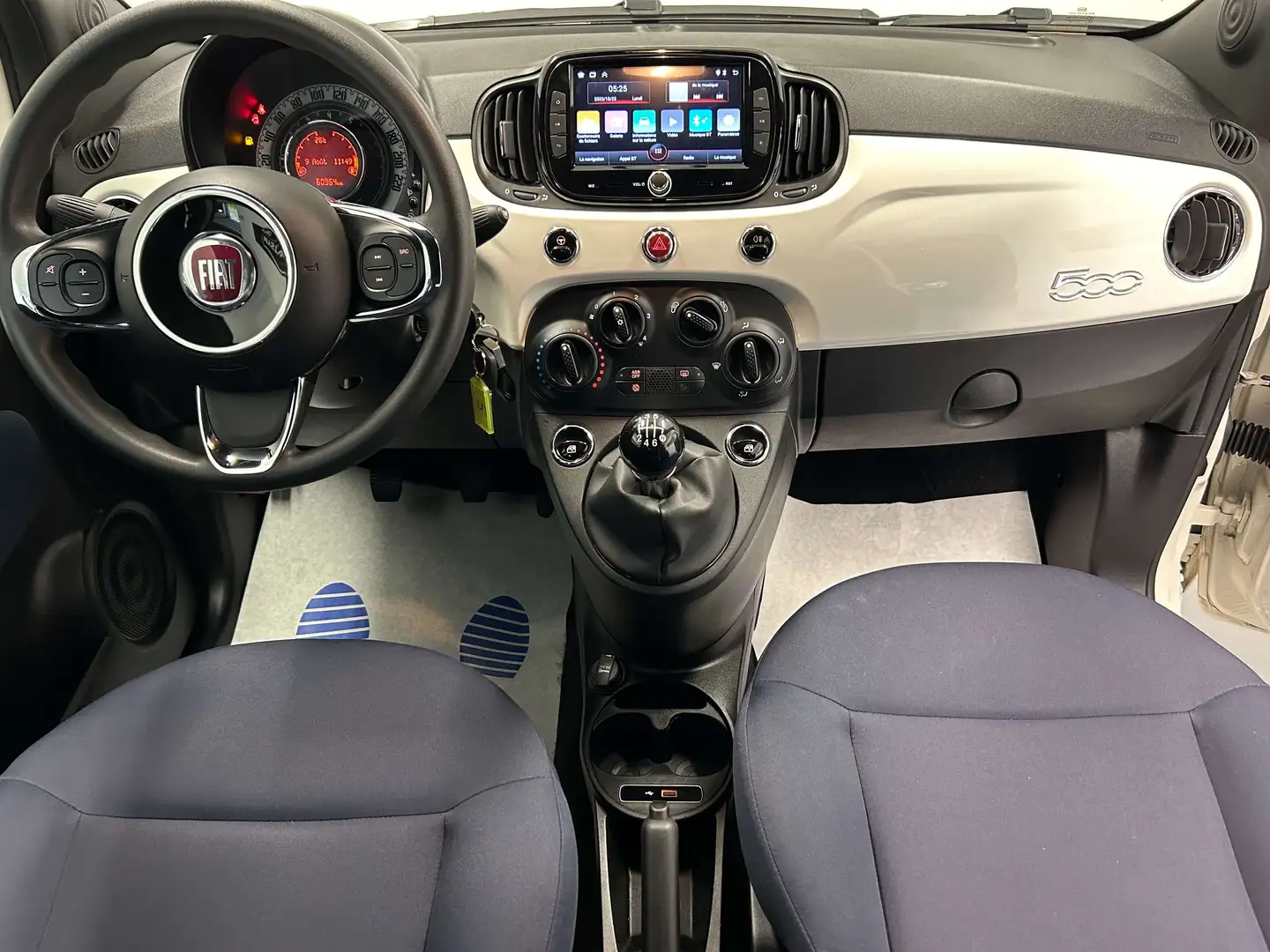 Fiat 500 1.0i Hybride, PRET A IMMATRICULER, GARANTIE 1AN Blanc - 2