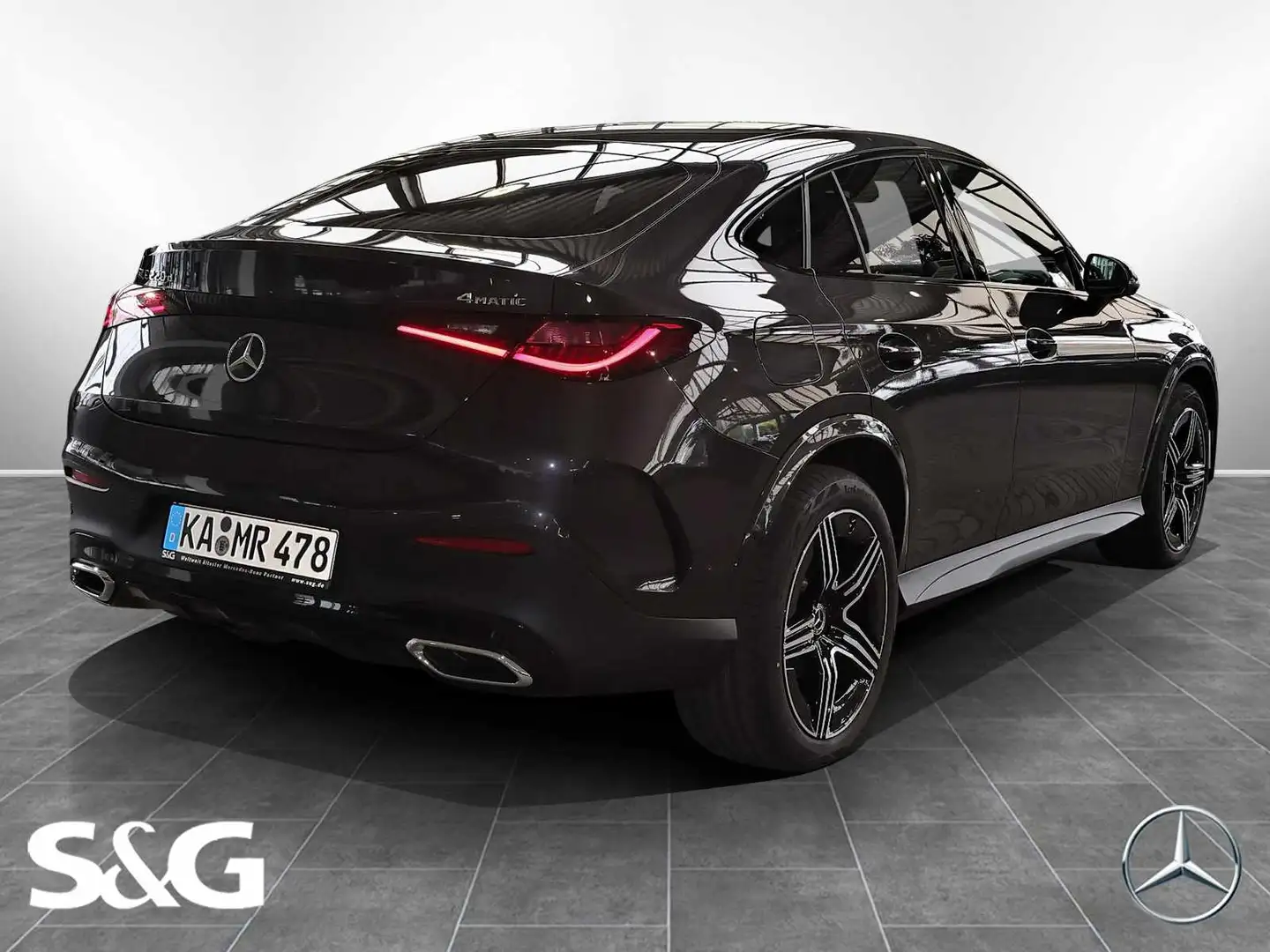 Mercedes-Benz GLC 220 d 4M Coupé AMG MBUX+DIG-LED+360°+AHK+20" Grau - 2