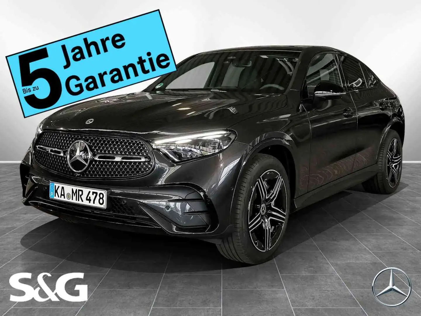Mercedes-Benz GLC 220 d 4M Coupé AMG MBUX+DIG-LED+360°+AHK+20" Grau - 1