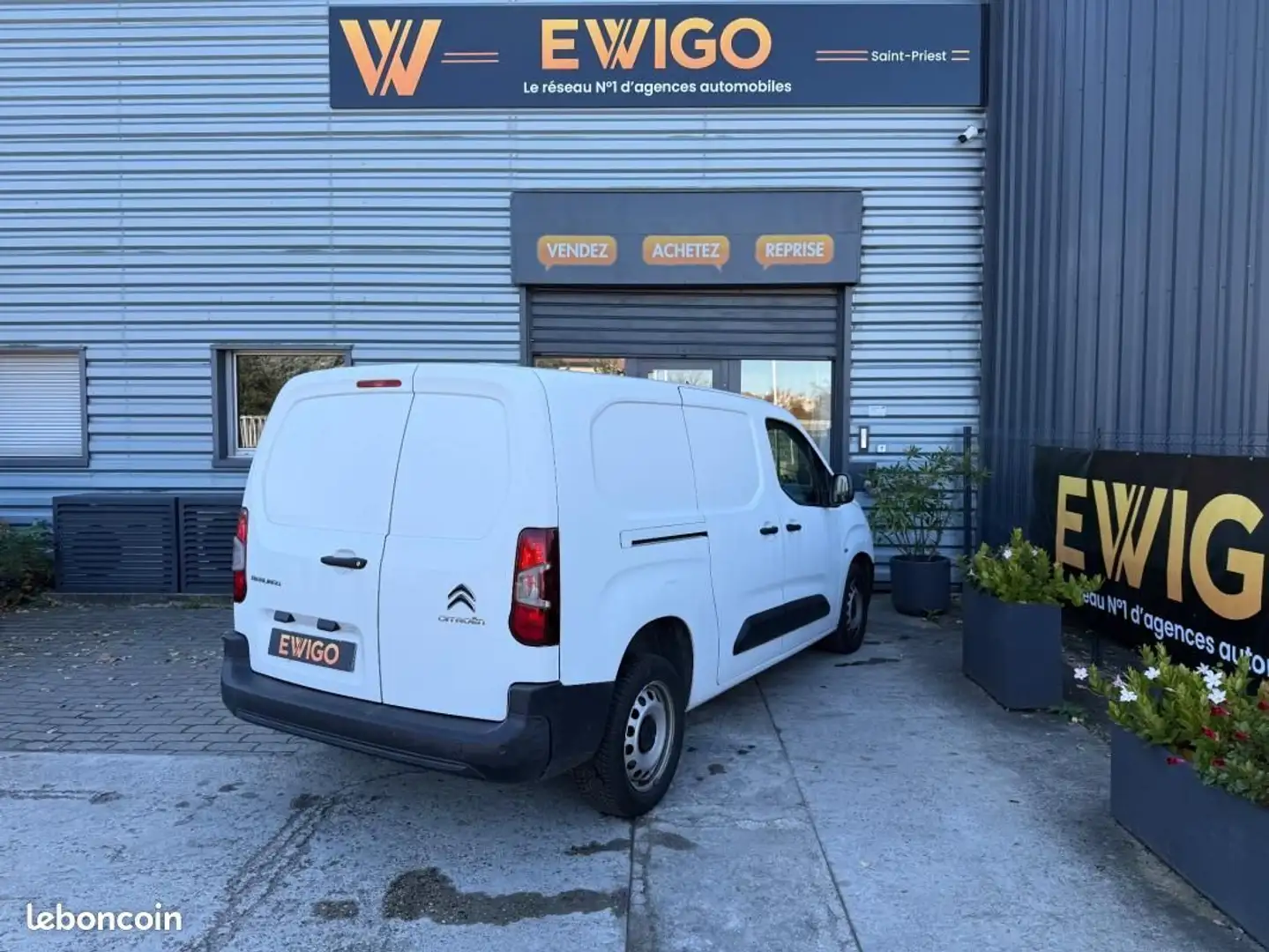 Citroen Berlingo Citroën VU CABINE APPROFONDIE 1.6L 100ch XL L2 3 PLACES Blanc - 2