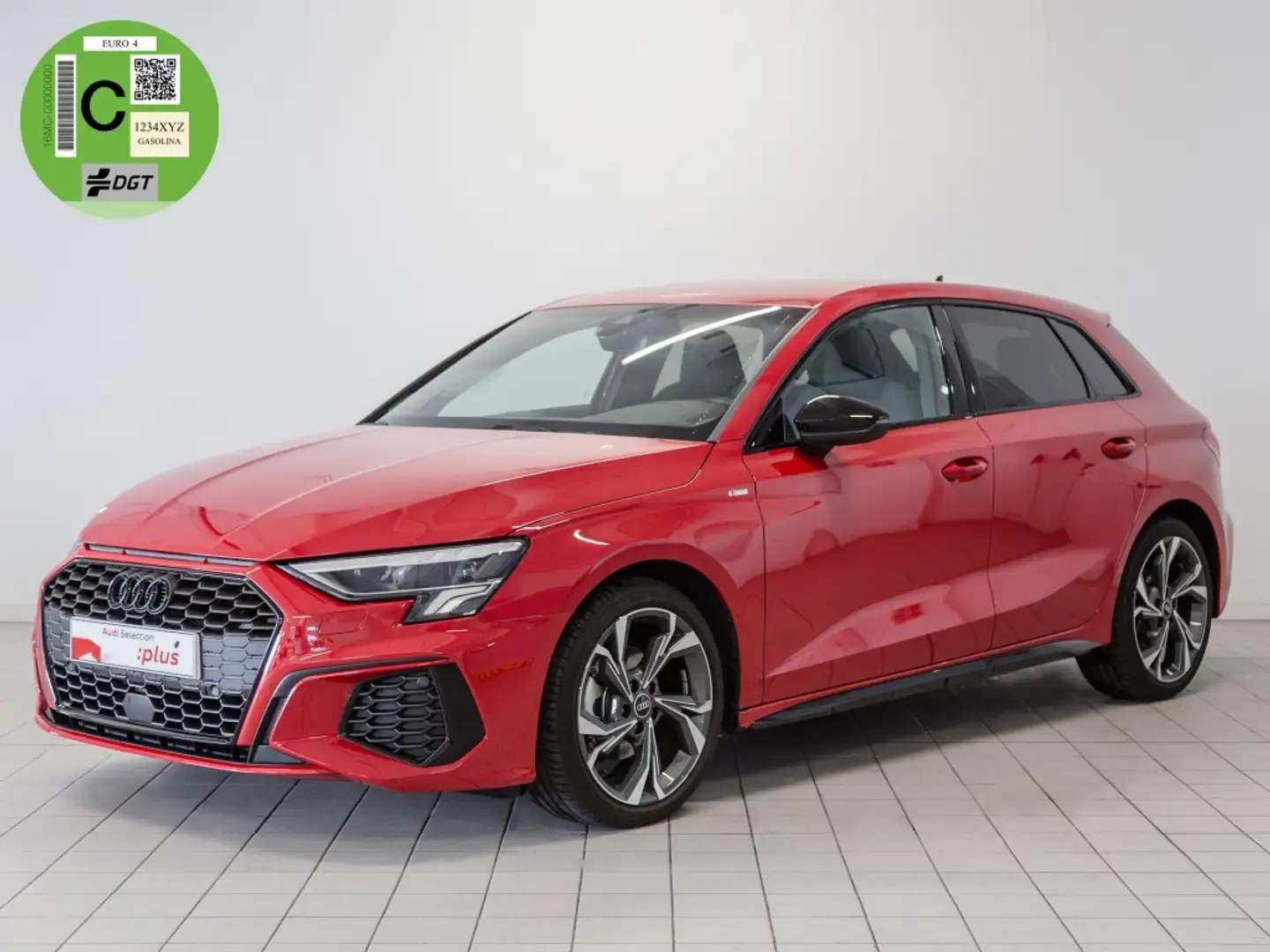 Audi A3 Sportback 35TDI Black line S tronic Rojo - 1