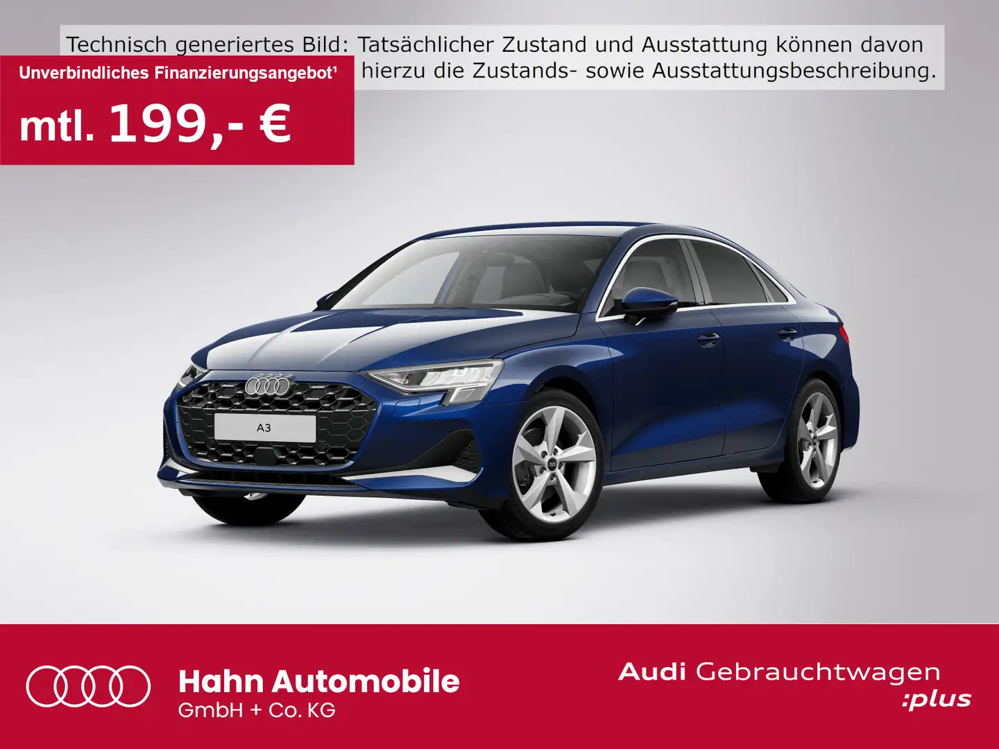 Audi A3 35TFSI s-tronic advanced Standh ACC Blau - 1