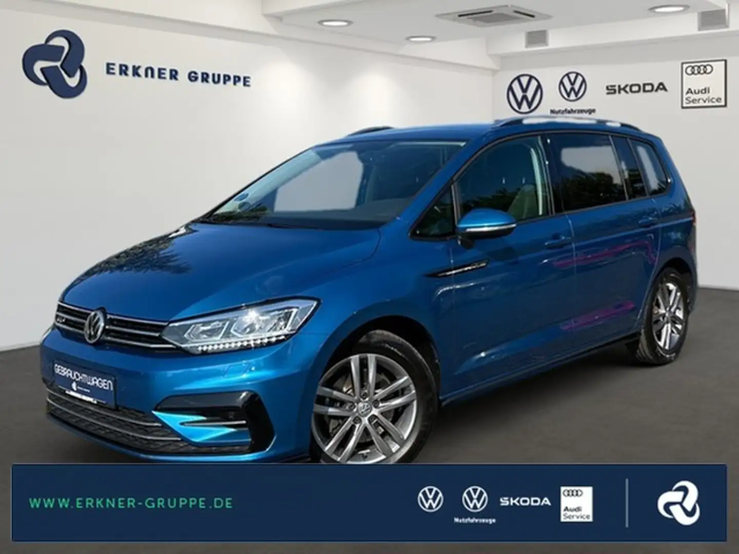 Volkswagen Touran 1.5TSI DSG Comfortline LED+ACC+NAVI+MASSAGE+++ Blauw - 1