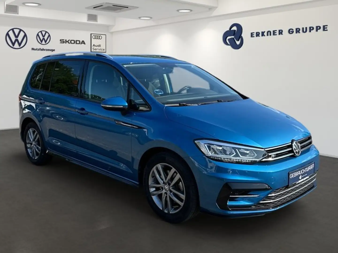 Volkswagen Touran 1.5TSI DSG Comfortline LED+ACC+NAVI+MASSAGE+++ Blauw - 2