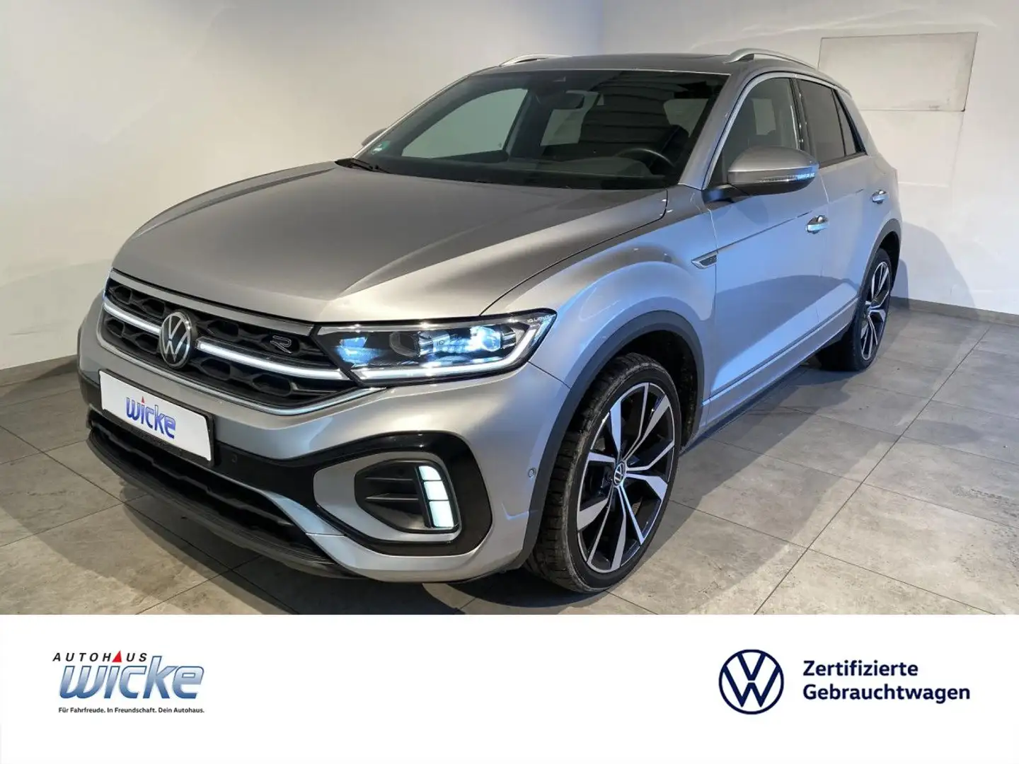 Volkswagen T-Roc 1.5 TSI DSG R-Line NAVI KLIMA KEYLESS PANO P Argent - 1