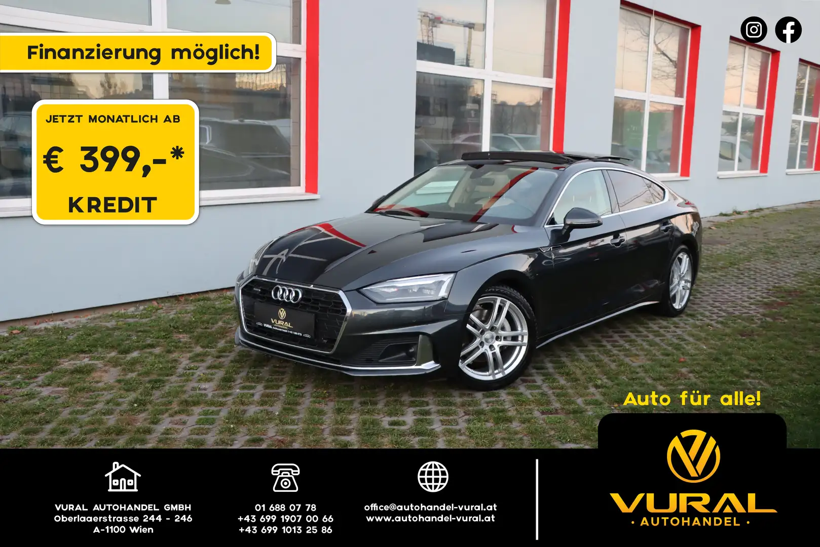 Audi A5 40 TDI quattro SB | Panorama | Head-Up | Bang & Ol Grau - 1