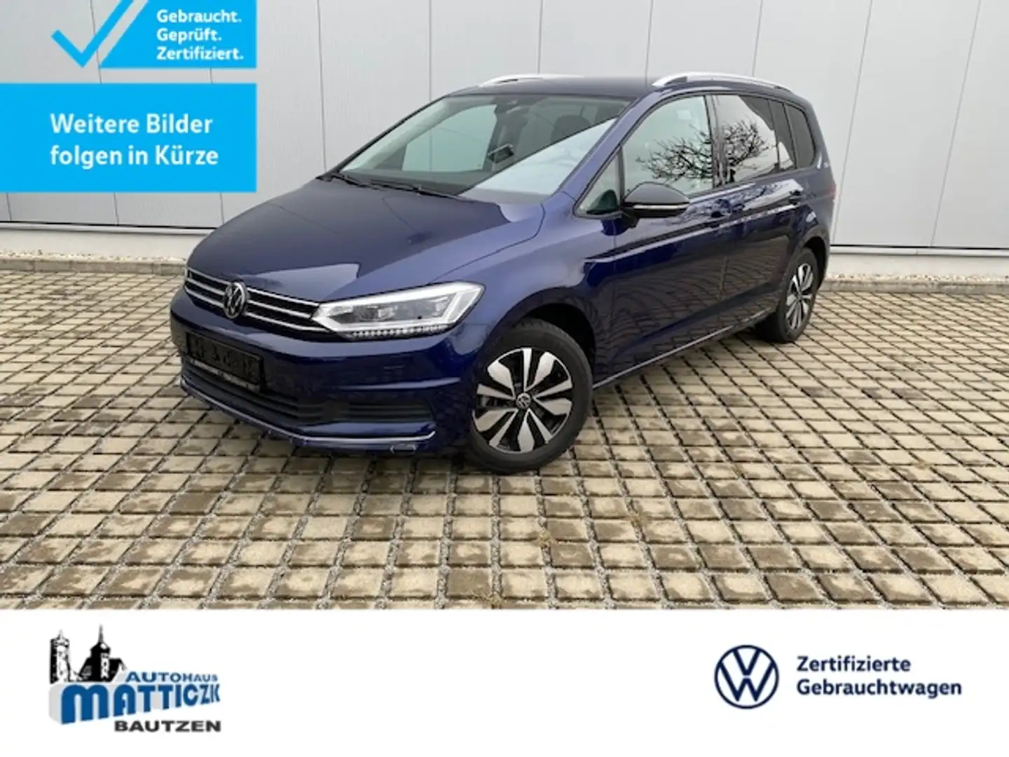 Volkswagen Touran 1.5 TSI DSG Goal 7-SITZER/AHK/MATRIX/NAVI/RFK/ACC Blau - 1