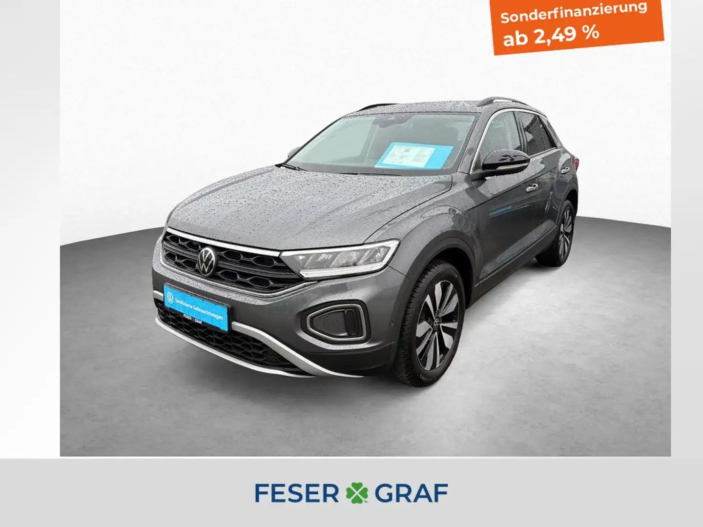 Volkswagen T-Roc 1.0 TSI Goal NAVI LED APP PDC DAB+ SHZ ACC Grau - 1