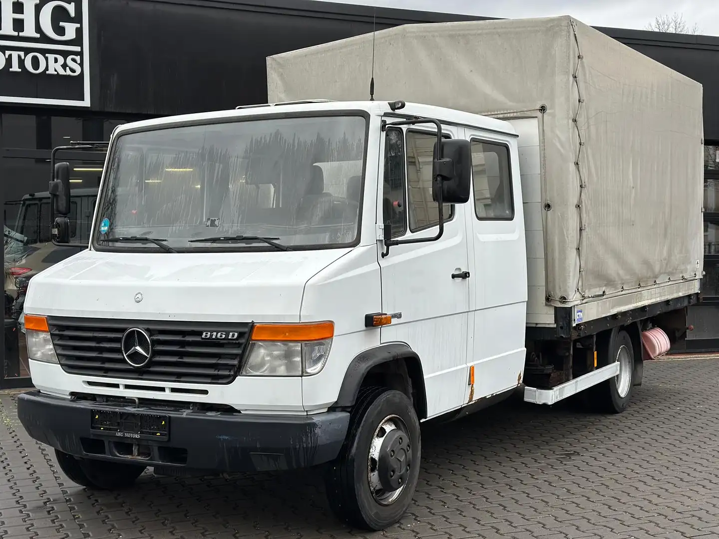 Mercedes-Benz Vario 816D DoKa Pritsche+LBW1t AHK3,5t DifSperre Standhe Weiß - 2