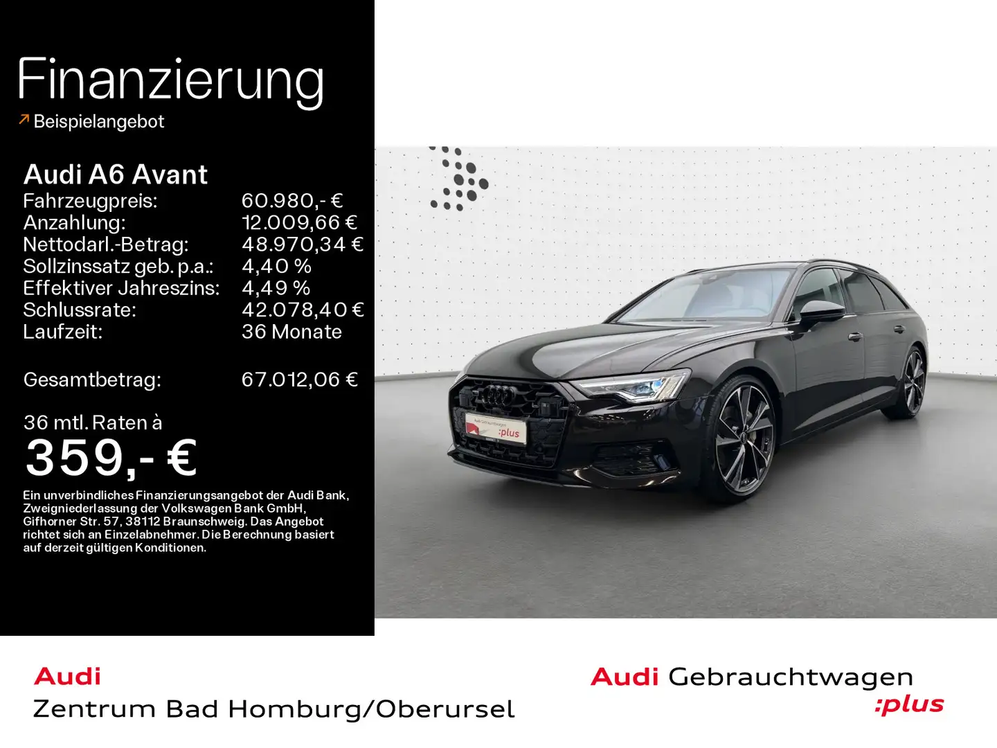 Audi A6 Sport advanced 45 TDI quattro*Navi*Matr Braun - 1