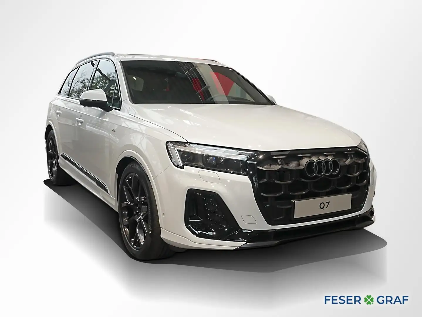 Audi Q7 50 TDI qu. 2x S line AHK Matrix Pano Standh. Weiß - 2