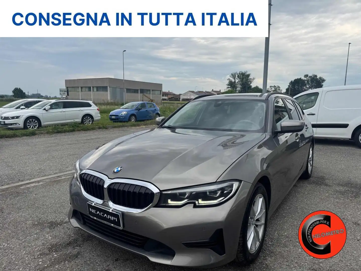 BMW 318 D 48V TOURING AUT/ ADVANTAGE-NAVI-CAR PLAY-CRUISE- Grijs - 1