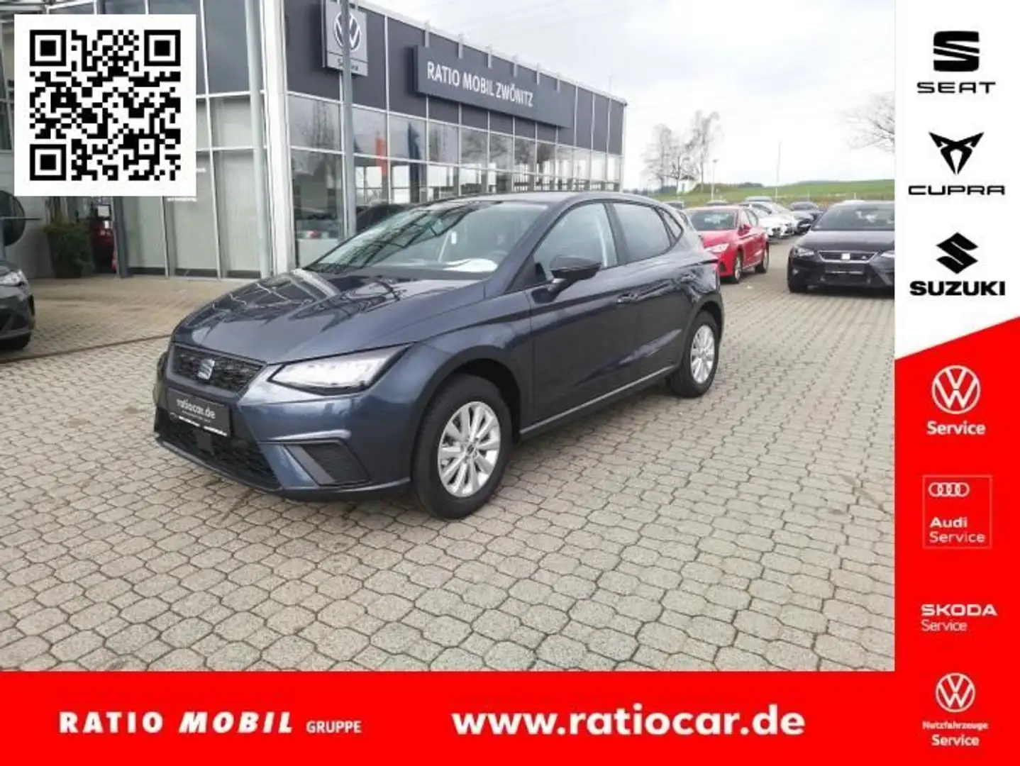 SEAT Ibiza IBIZA ROAD EDITION 1.0 TSI NAVI RFK SITZHZG. Grau - 1