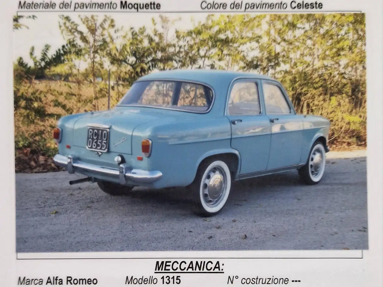Alfa Romeo Giulietta 1956, foto 2