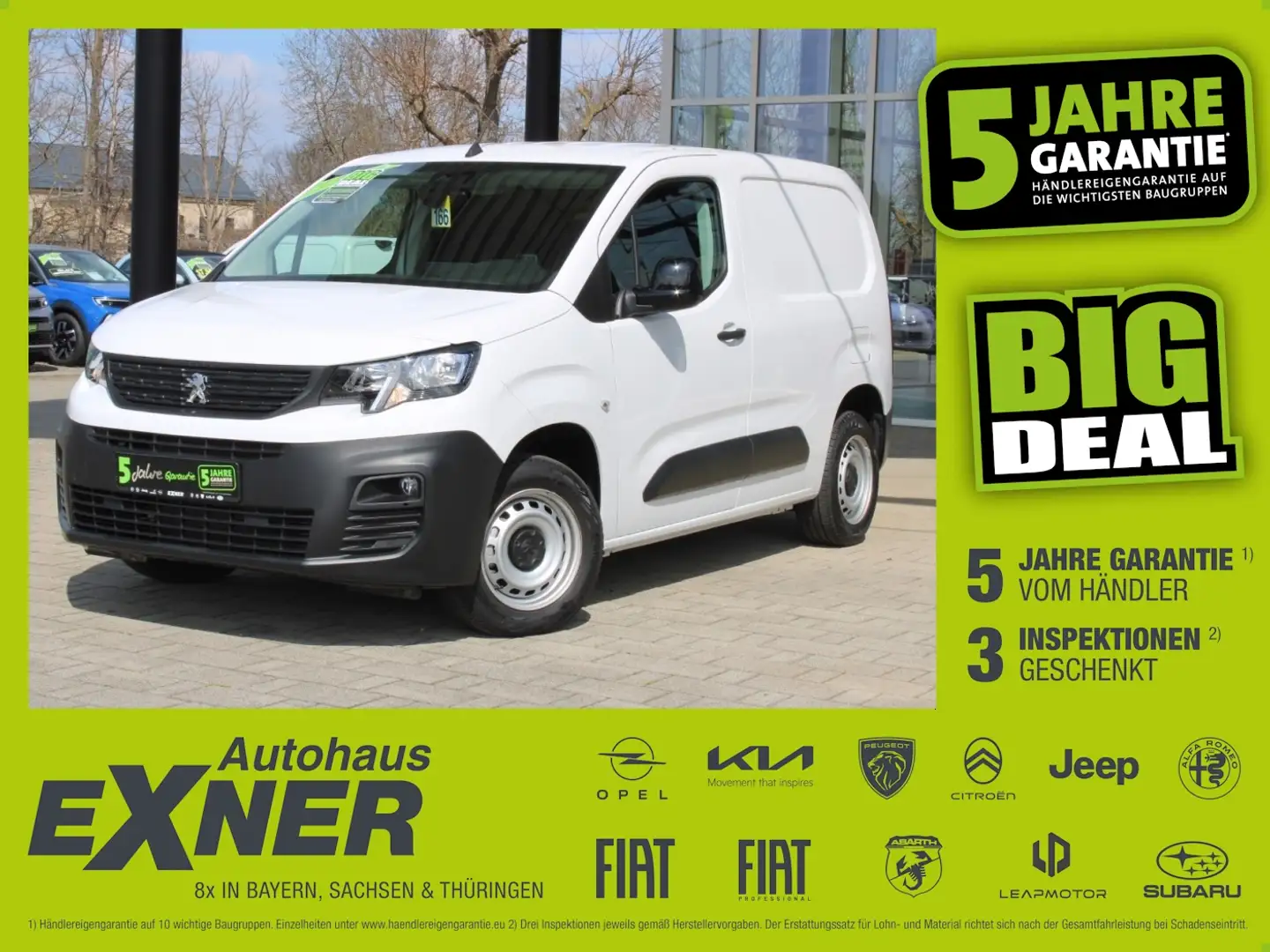 Peugeot Partner 1.5 BlueHDi 100 FAP PREMIUM L1 DAB Weiß - 1
