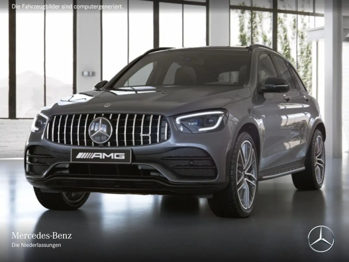 Mercedes-Benz GLC 43 AMG GLC 43 4M AMG+NIGHT+PANO+360+AHK+MULTIBEAM+HUD+9G Grau - 2