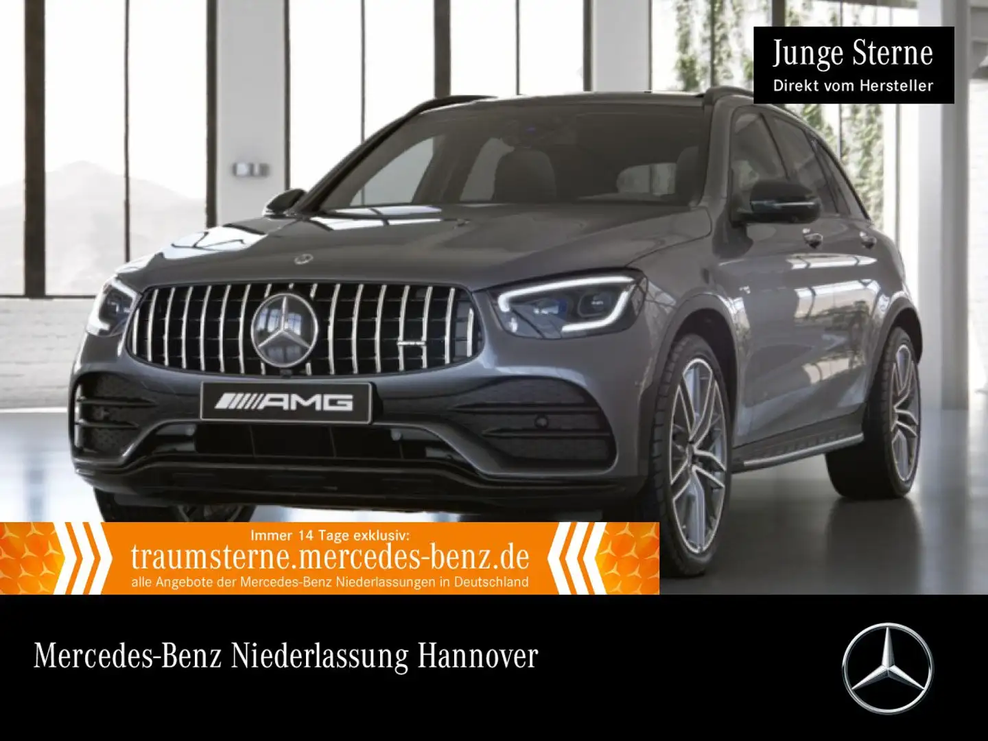 Mercedes-Benz GLC 43 AMG GLC 43 4M AMG+NIGHT+PANO+360+AHK+MULTIBEAM+HUD+9G Grau - 1