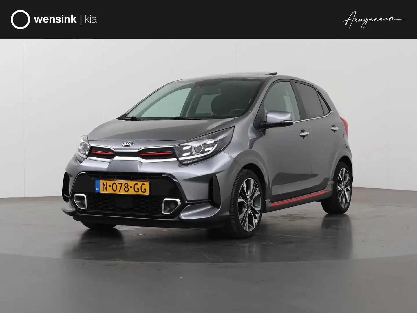 Kia Picanto 1.0 T-GDi GT-Line 5p | Navigatie | Schuif/Kantelda Grijs - 1