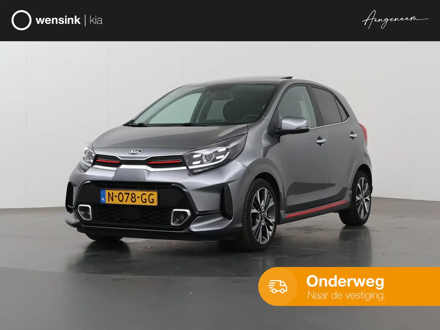 Kia Picanto 1.0 T-GDi GT-Line 5p | Navigatie | Schuif/Kantelda Gris - 1