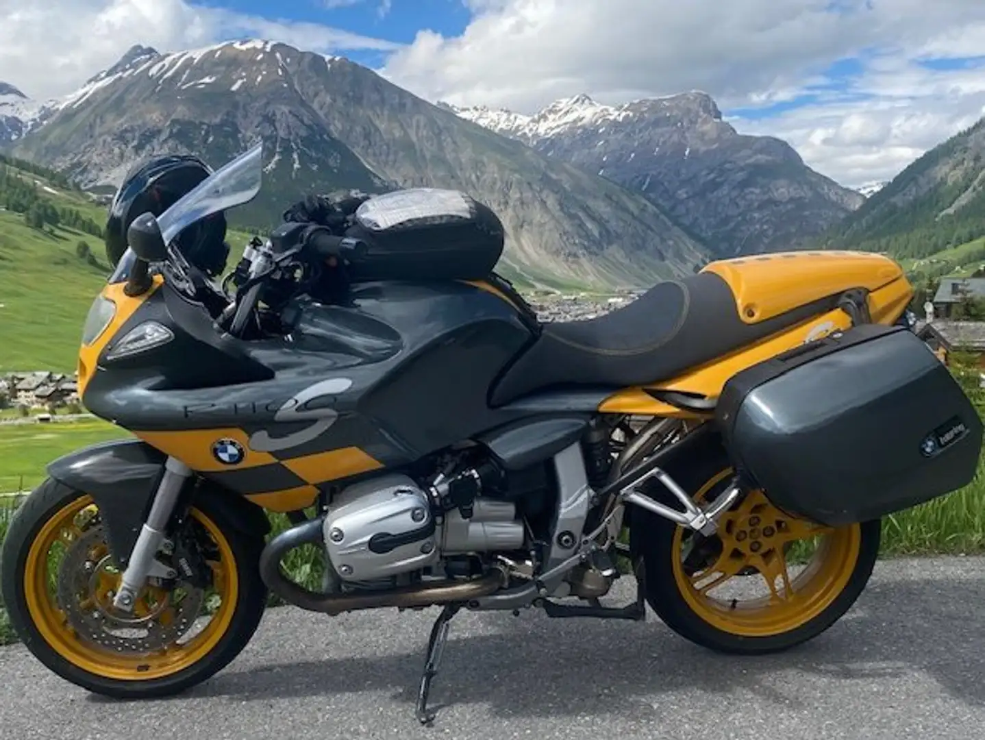 BMW R 1100 S Superbikelenker,Koffer,Tankrucksack Žlutá - 2