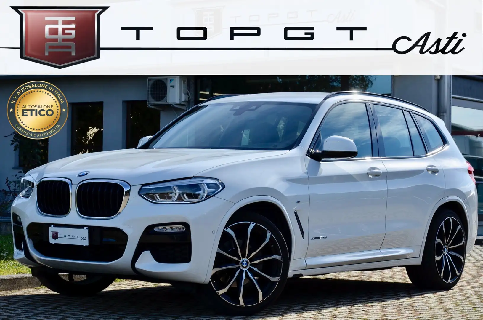 BMW X3 xdrive20d Msport 190cv auto SERVICE BMW, PERMUTE Bianco - 1