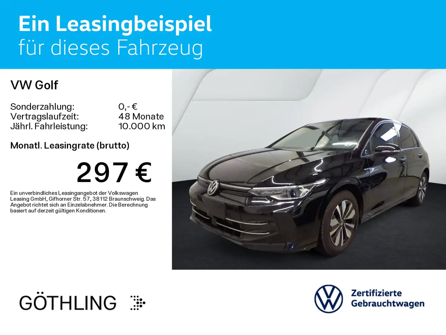 Volkswagen Golf GOAL 2.0 TDI DSG*NAVI*AHK*KAM*Ambiente*AllS Schwarz - 2