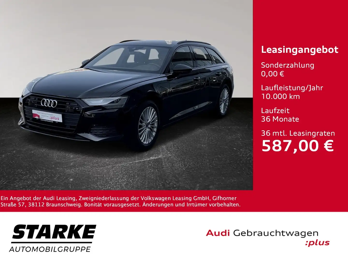 Audi A6 Avant 40 TDI S tronic design Schwarz - 1