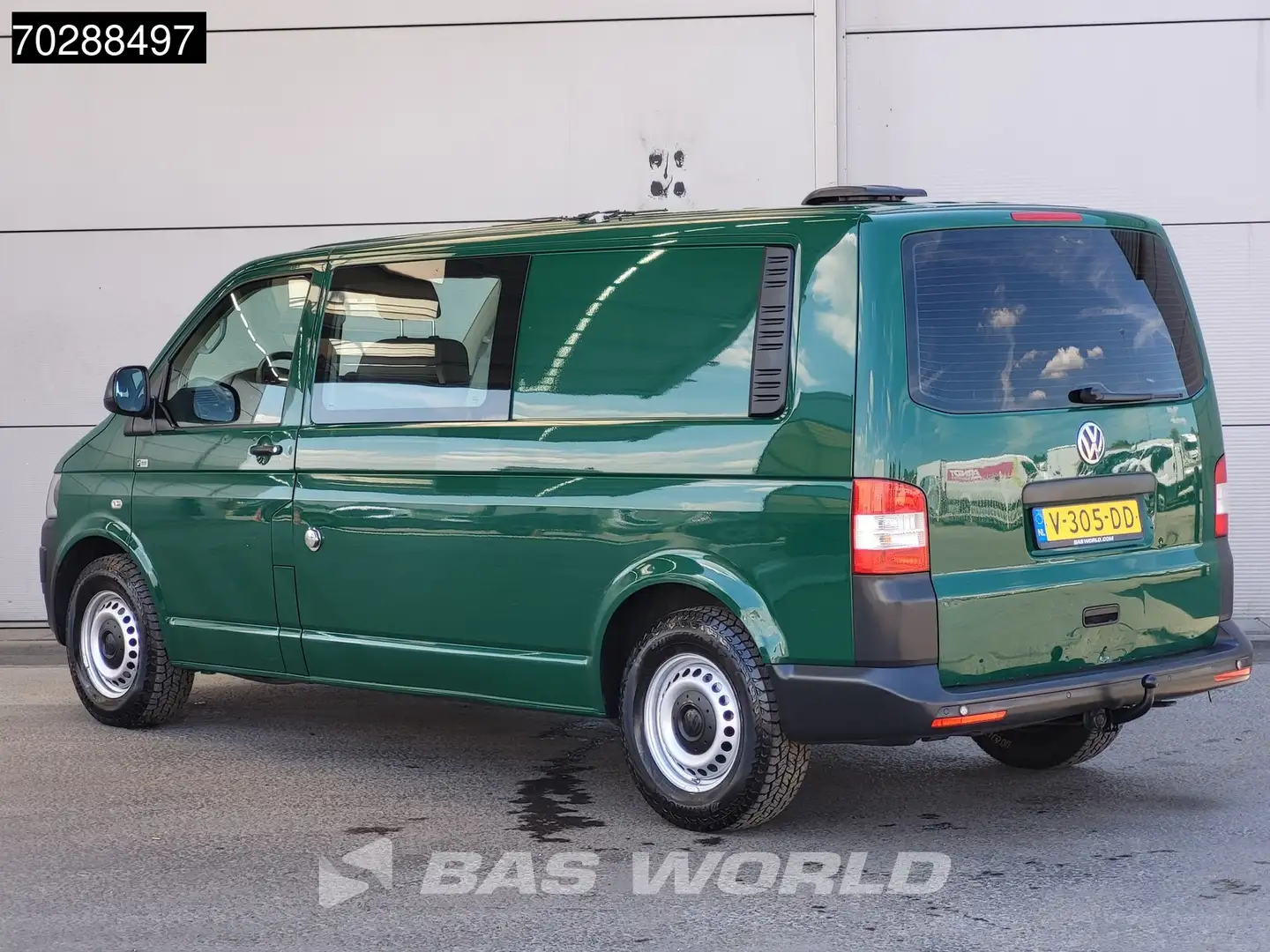 Volkswagen Transporter 140PK 4x4 4Motion Dubbel Cabine Trekhaak Airco Cru Groen - 2