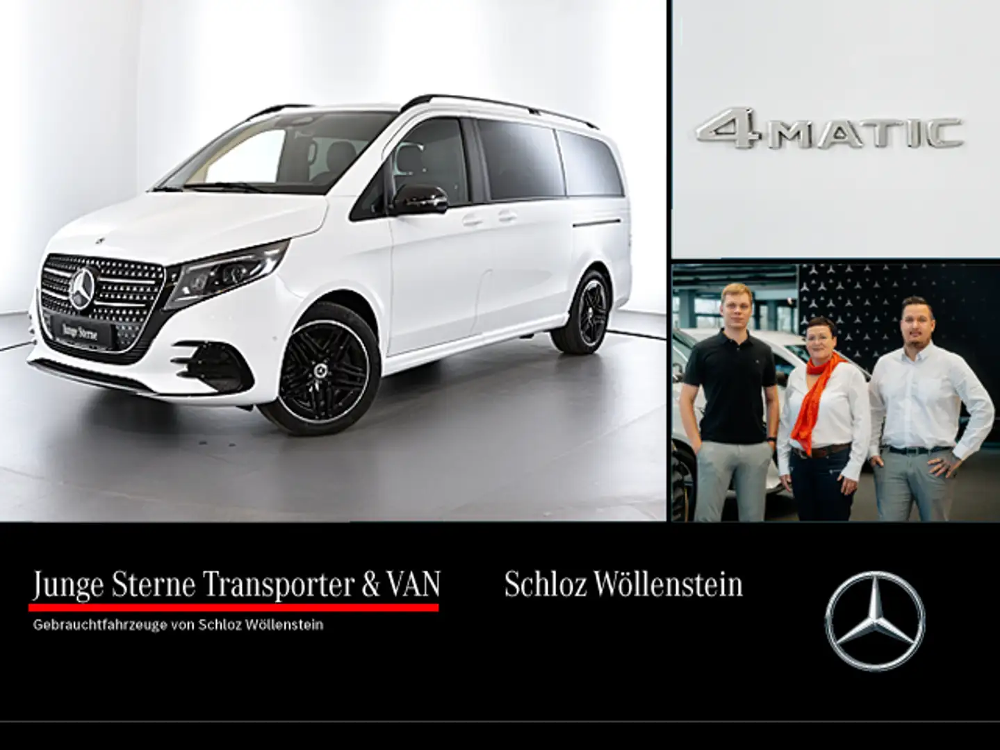 Mercedes-Benz V 250 AVANTGARDE AMG 4x4 MBUX*Sound*MBeam*AHK* Weiß - 1
