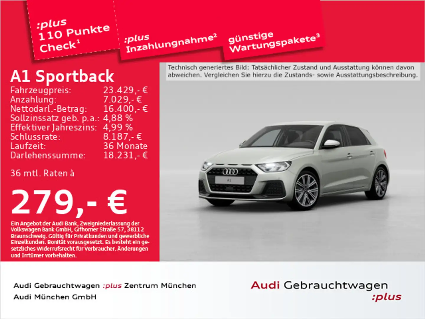 Audi A1 25 TFSI S tronic advanced Virtual/P Zilver - 1
