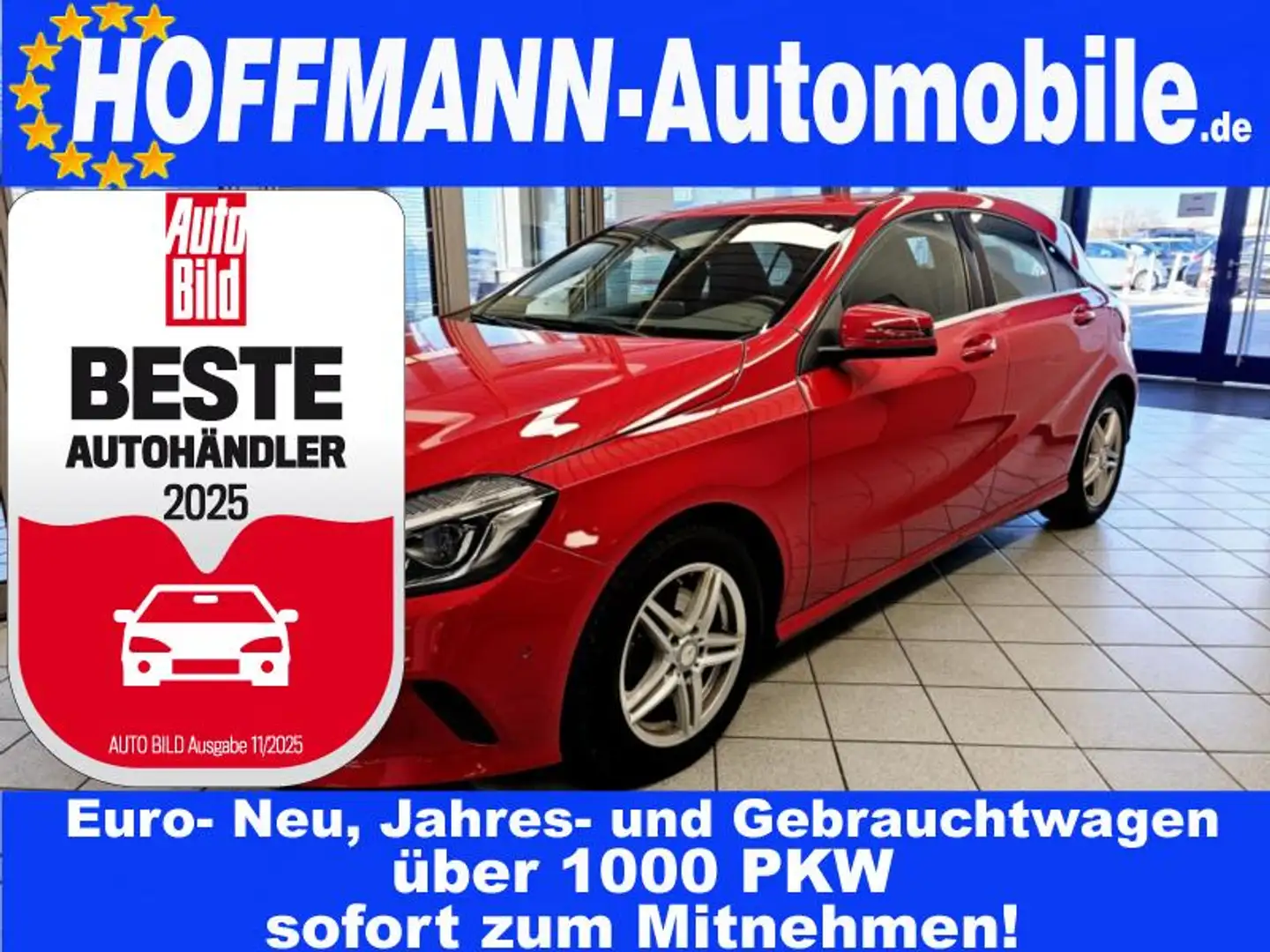 Mercedes-Benz A 200 4Matic,LED,Navi,Sitzheizung,Tempomat Červená - 1