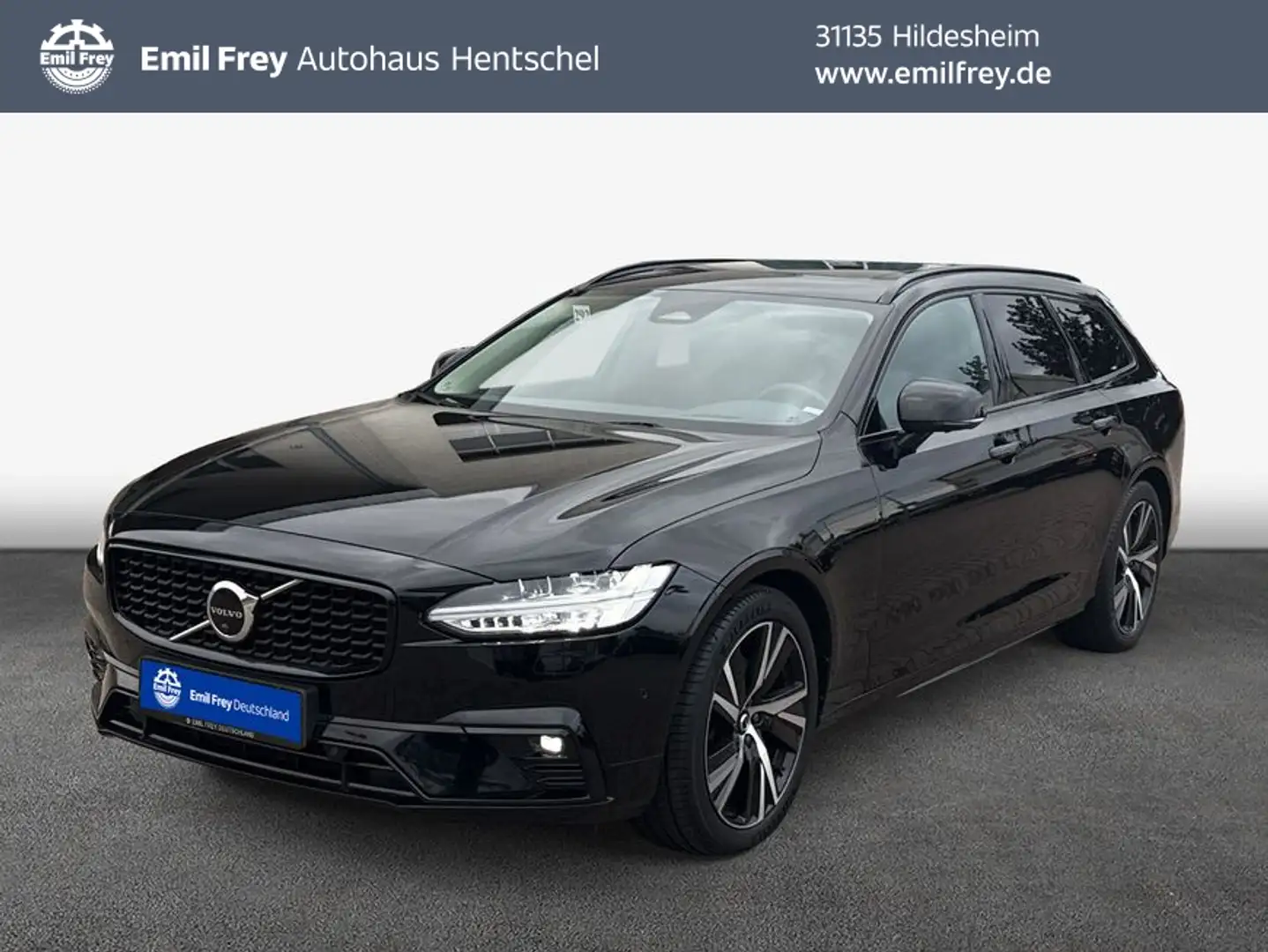 Volvo V90 B5 D AWD Ultimate Dark Zwart - 1
