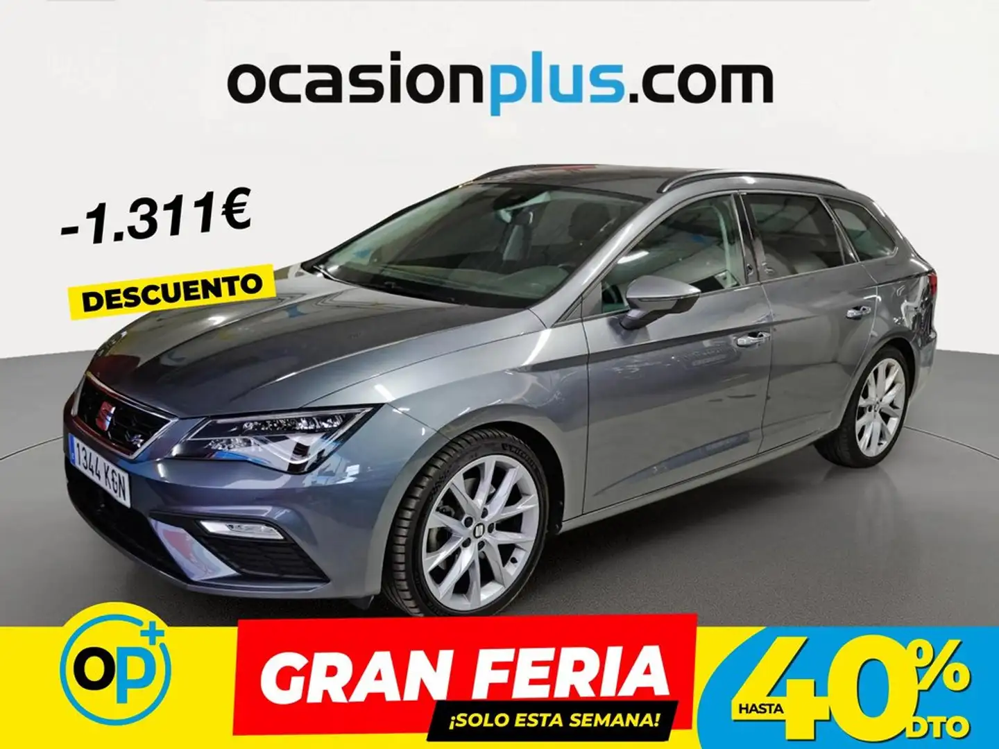 SEAT Leon ST 1.4 TSI ACT S&S FR DSG 150 Gris - 1