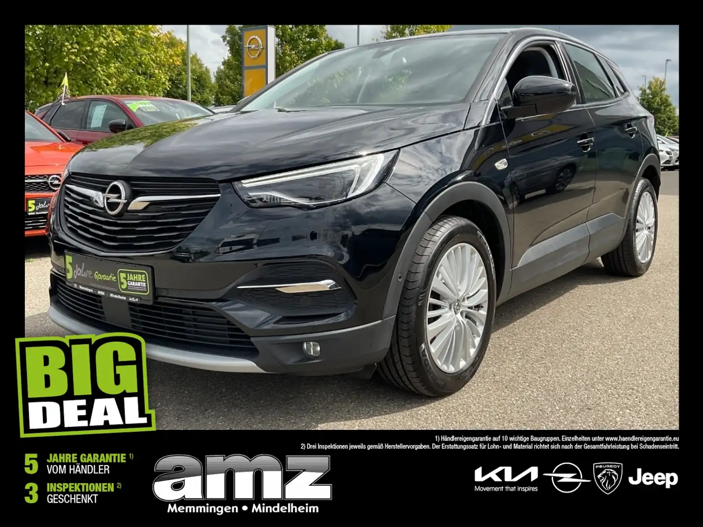Opel Grandland 1.6 Turbo INNOVATION AHK+LED+Navi+SHZ Zwart - 1