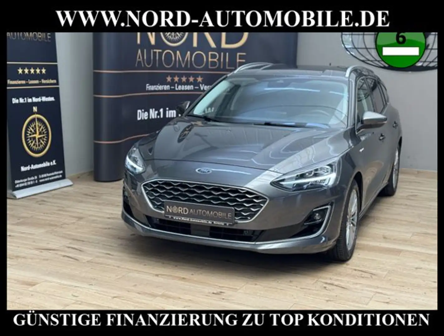 Ford Focus Turnier 2.0 EcoBlue VIGNALE *AHK*HUD*VIRT* Vignale Grau - 1