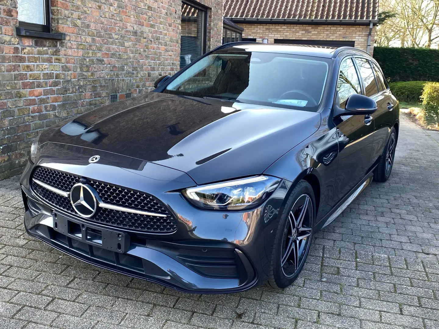 Mercedes-Benz C 180 T 9G-TRONIC amg/night pack,panodak,memory zetels Grijs - 1