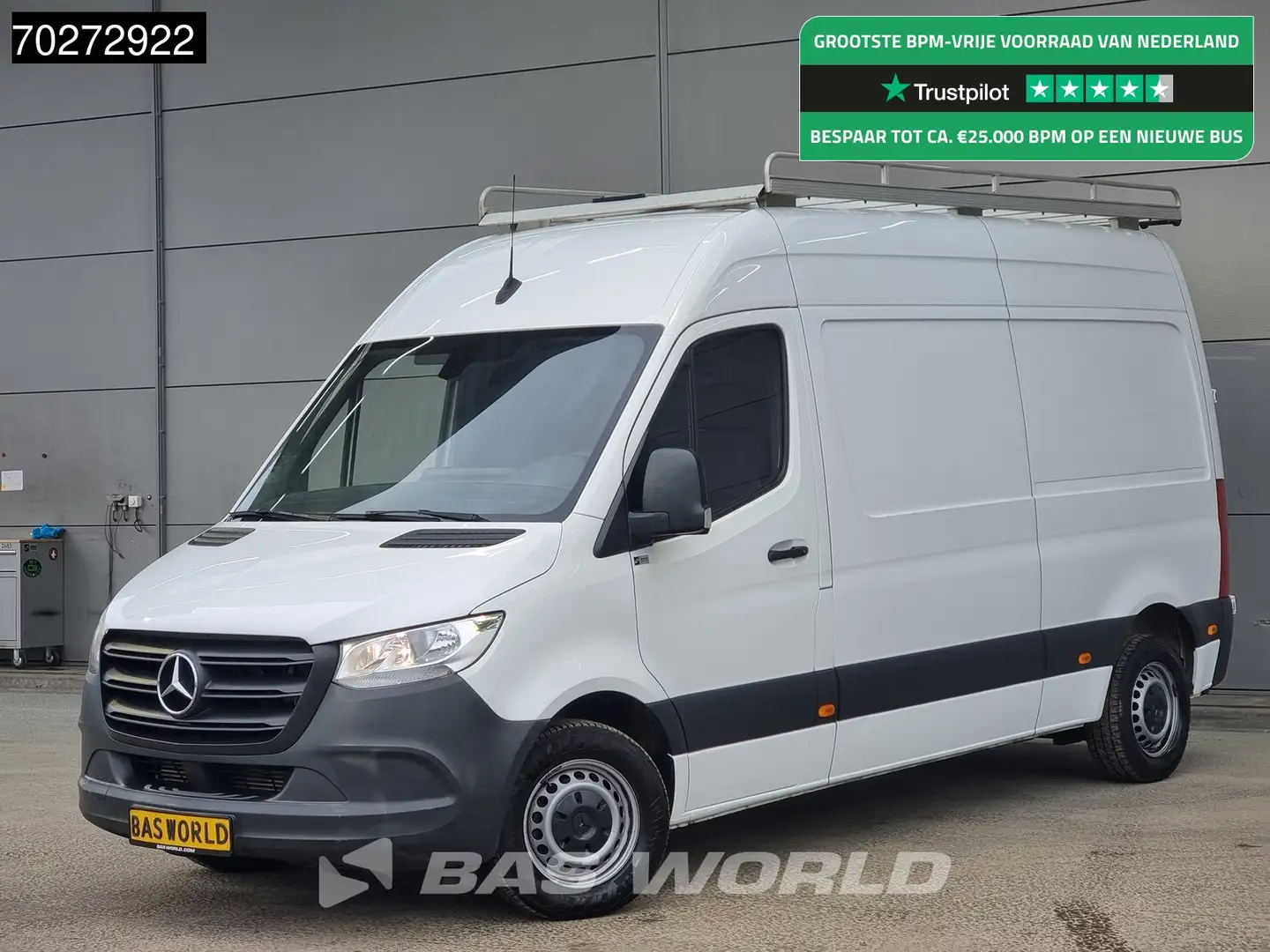 Mercedes-Benz Sprinter 311 CDI L2H2 Imperiaal Trekhaak Airco Cruise MBUX Wit - 1