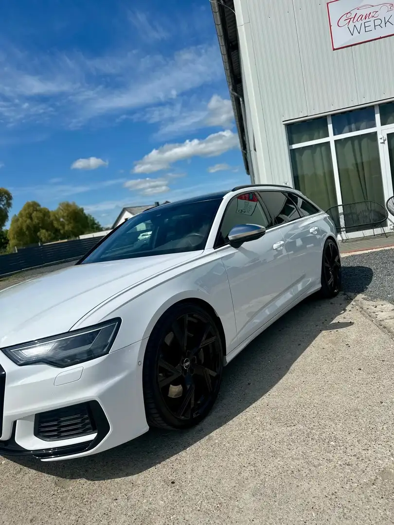 Audi S6 Avant TDI quattro tiptronic pano luft b&o 22Zoll Weiß - 2