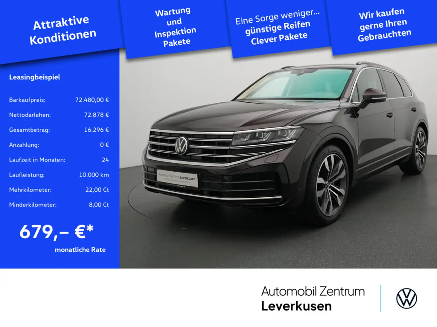 Volkswagen Touareg V6 Elegance STANDHZ LUFT AHK DYNAUDIO Braun - 1