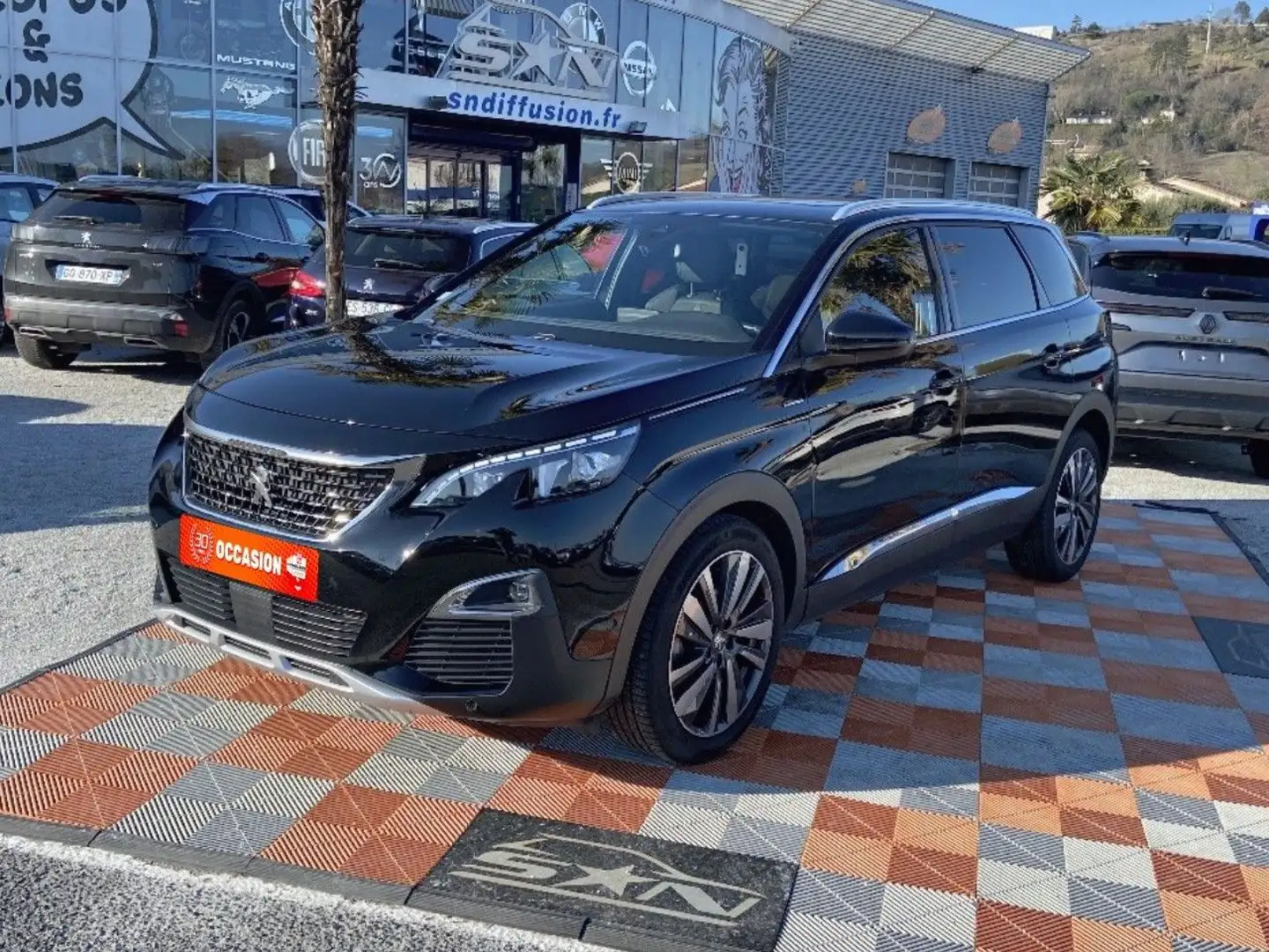 Peugeot 5008 PureTech 130 GT LINE TOIT Hayon JA 19\u0026amp;quo Noir - 1