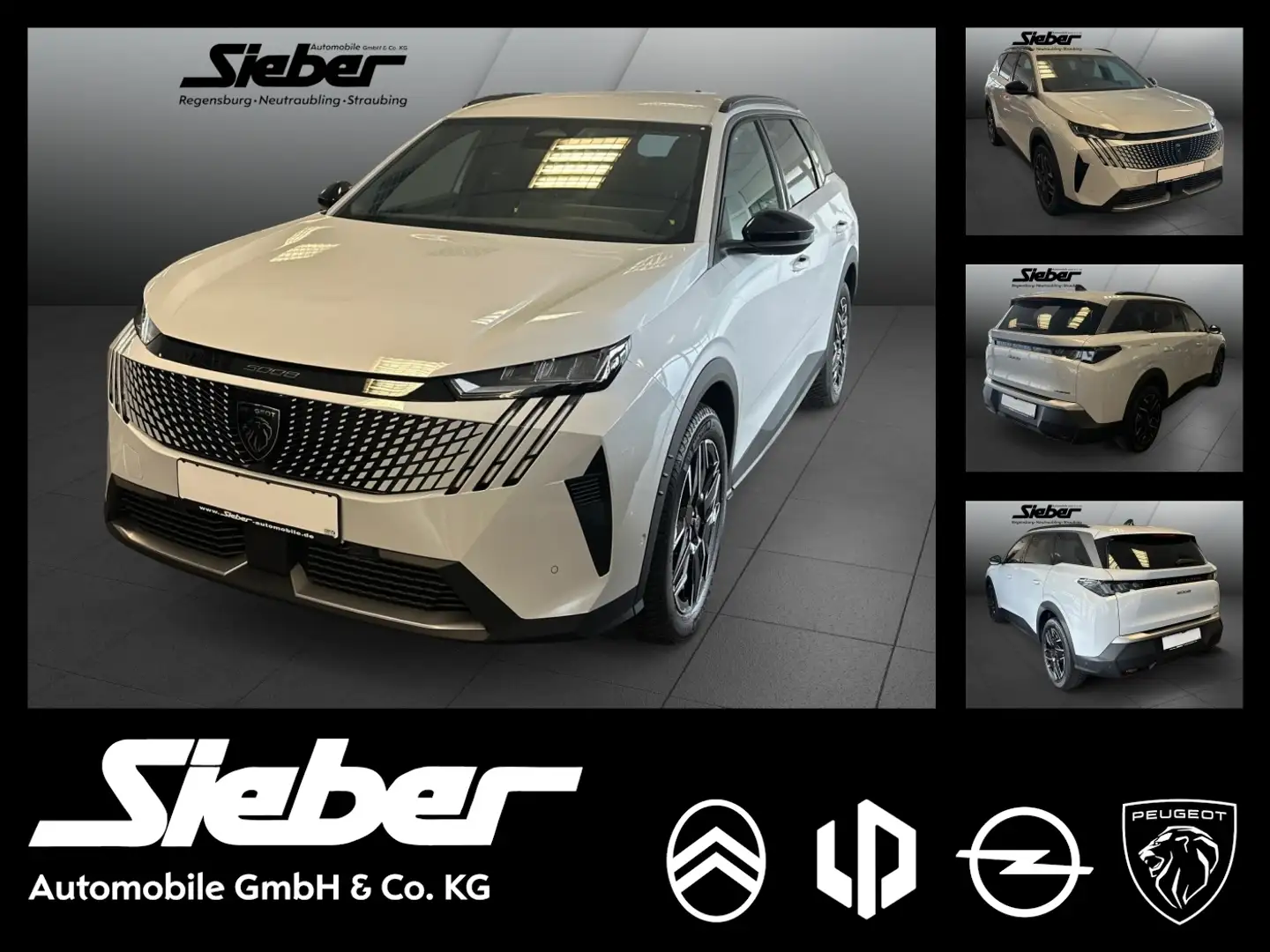 Peugeot 5008 1.2 Hybrid 136 GT *LEDER*Navi*Sitzheizung* Weiß - 1