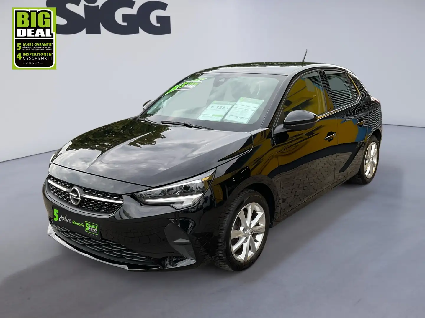 Opel Corsa F 1.2 Turbo Elegance FLA SpurH LM LED PDC Schwarz - 2