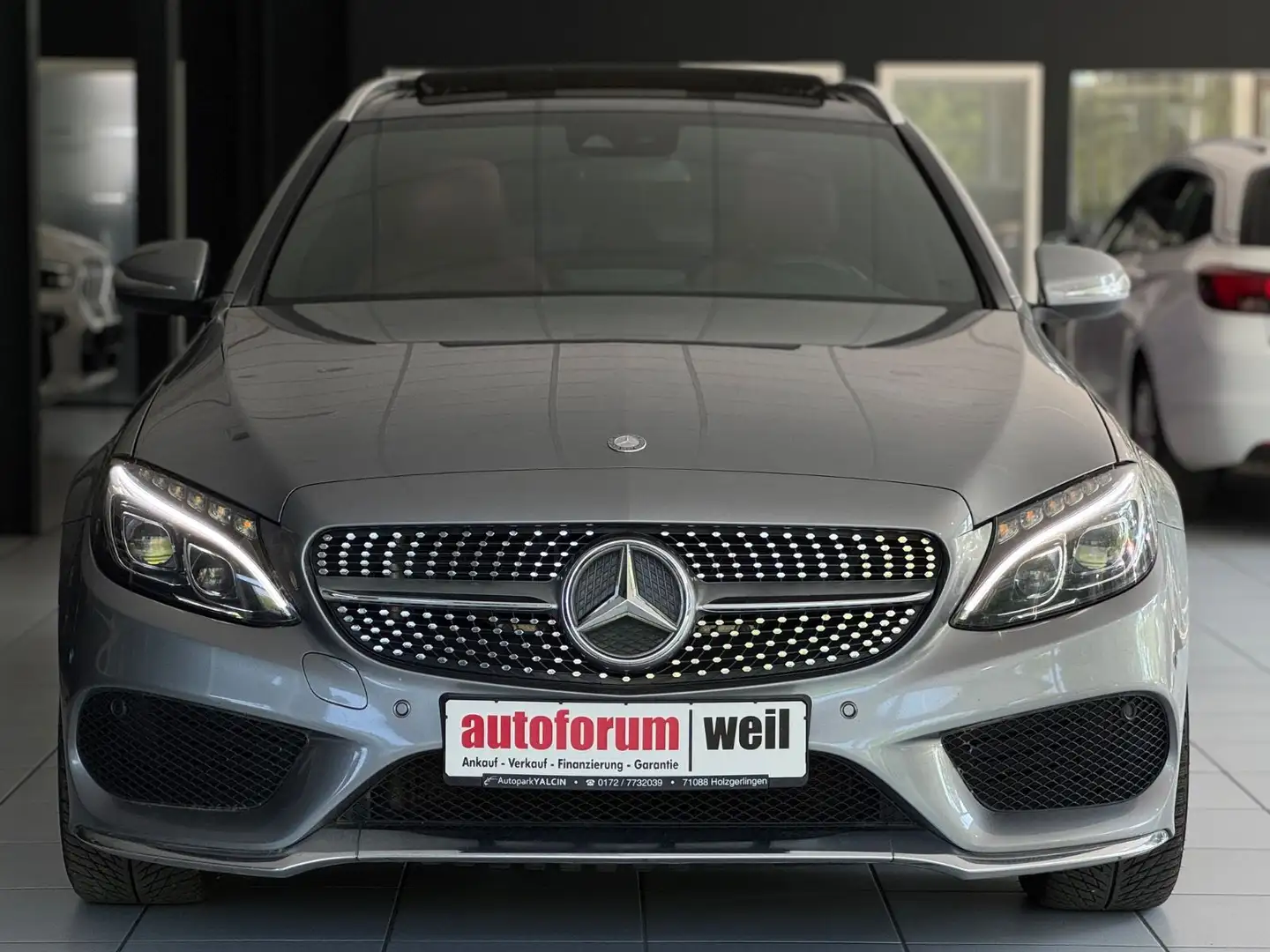 Mercedes-Benz C 250 T 9G-T  *AMG-LINE*PANO*BURM*LEDER*E-HECKK* Silber - 2