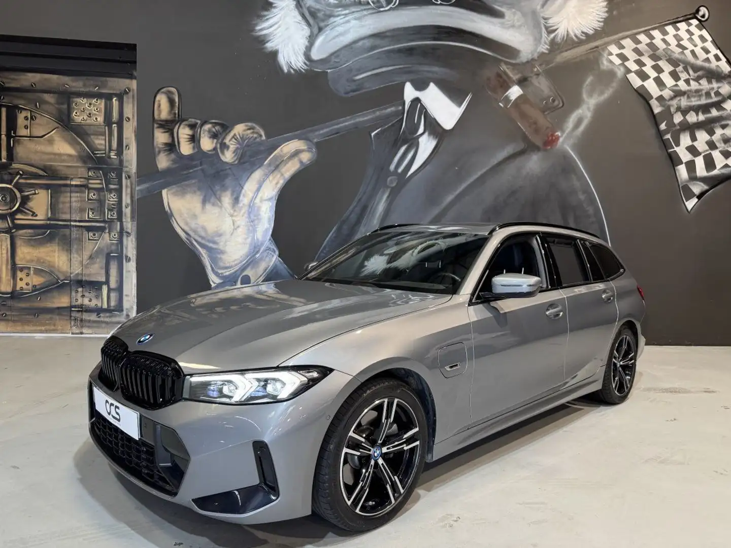 BMW 320 Touring 320e 204ch M Sport BVA8 Hybride Toit ouvra Gris - 2