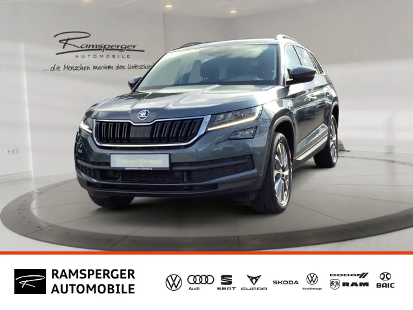 Skoda Kodiaq 2.0 TDI DSG CLEVER 4x4 AHK ACC Standh. Grau - 1