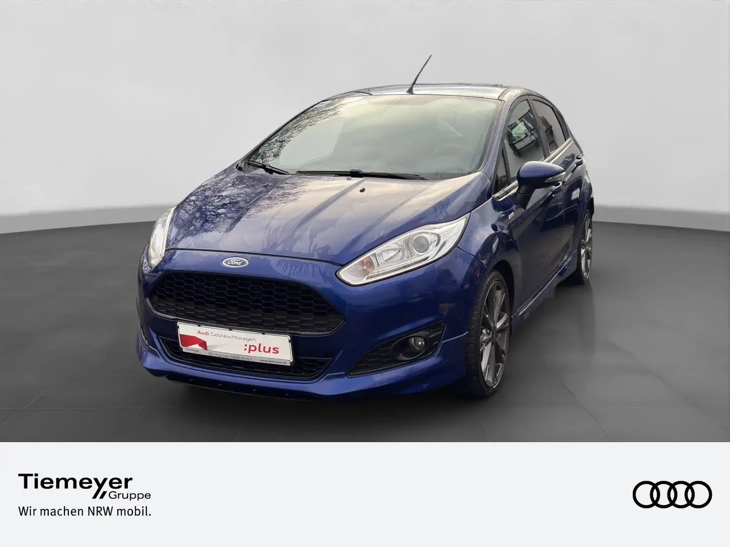 Ford Fiesta 1.0 EcoBoost ST-LINE LM17 SITZHZG KLIMA Blauw - 1