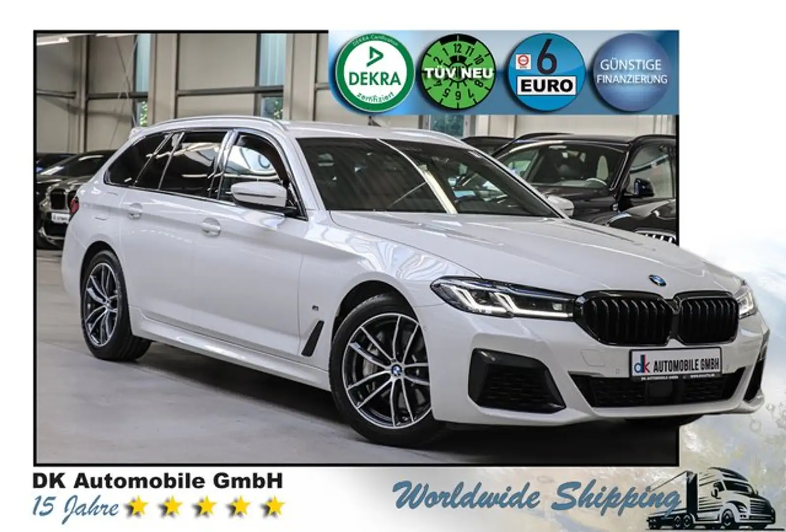 BMW 540 i xDrive Touring Sport-Aut.///M SPORT/LASER/ Weiß - 1