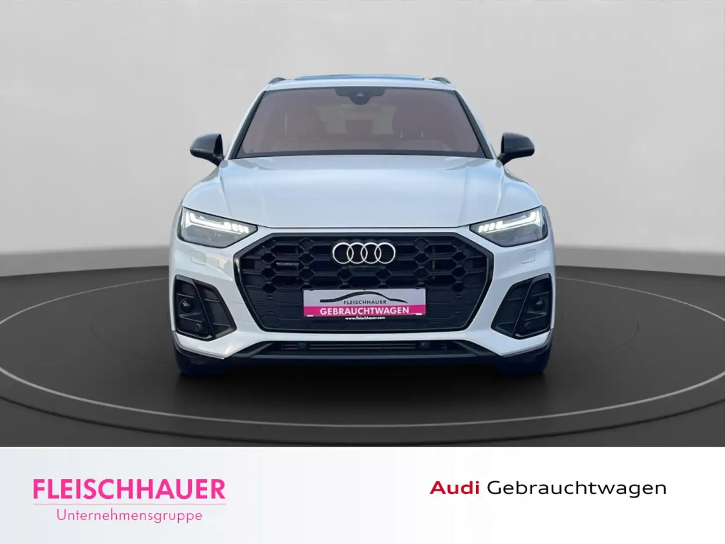 Audi Q5 55 TFSIe quattro S Line Business AHK schwenk Stadt Weiß - 2