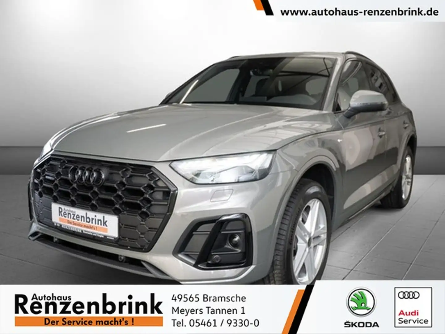 Audi Q5 S line 40 TDI quattro S tronic PANO+RFK+MATRIX Gris - 1
